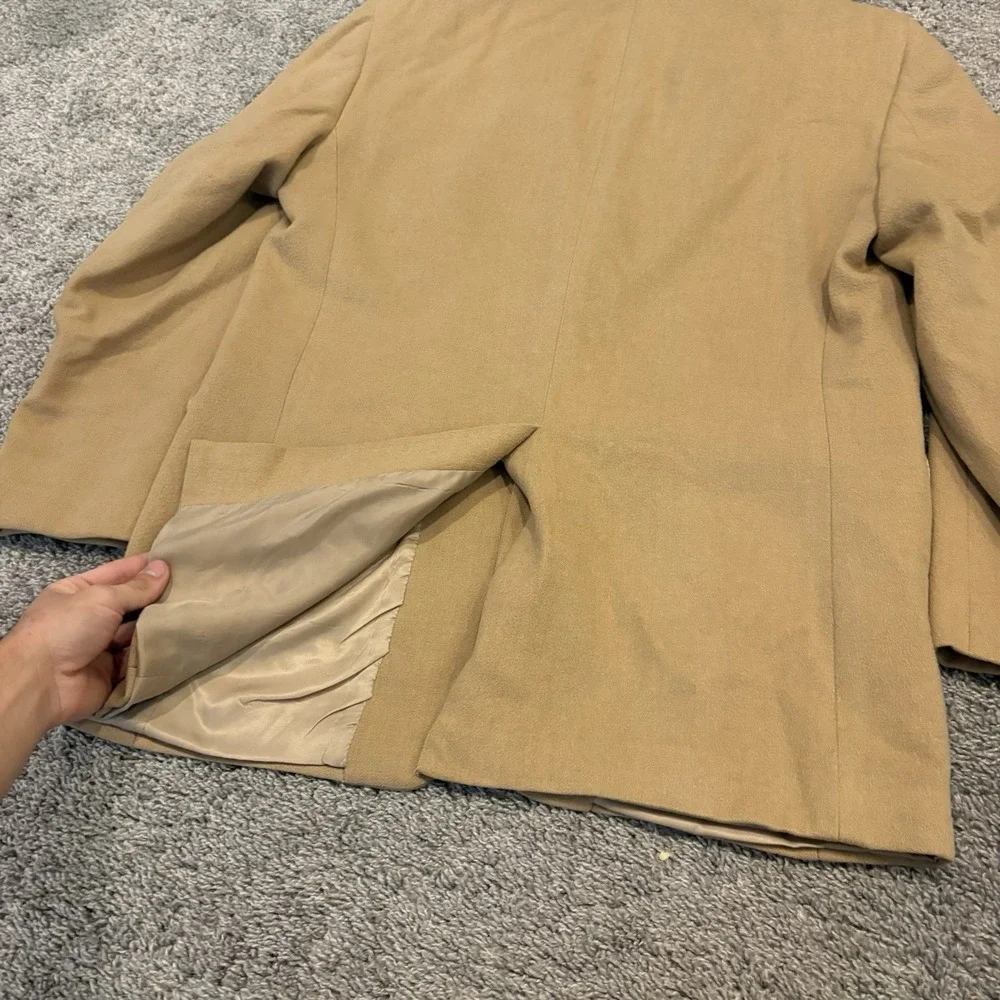 Jos A Bank Blazer Mens 42L Beige Camelhair Sport Coat Old Money Luxury Jacket